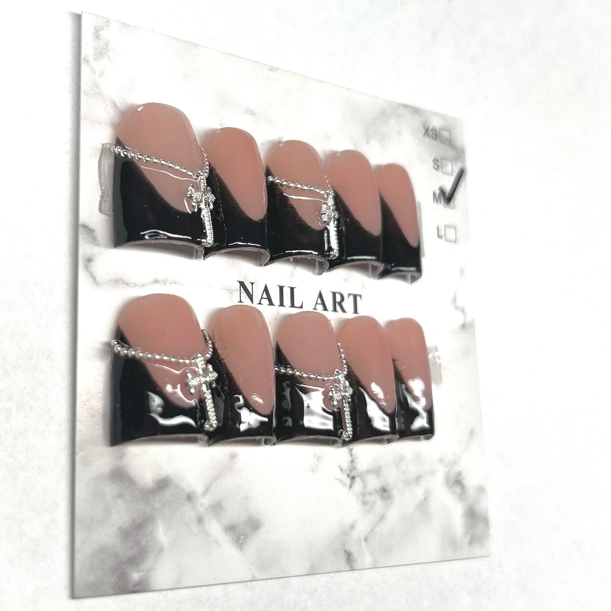 Black Cross Chain view 2