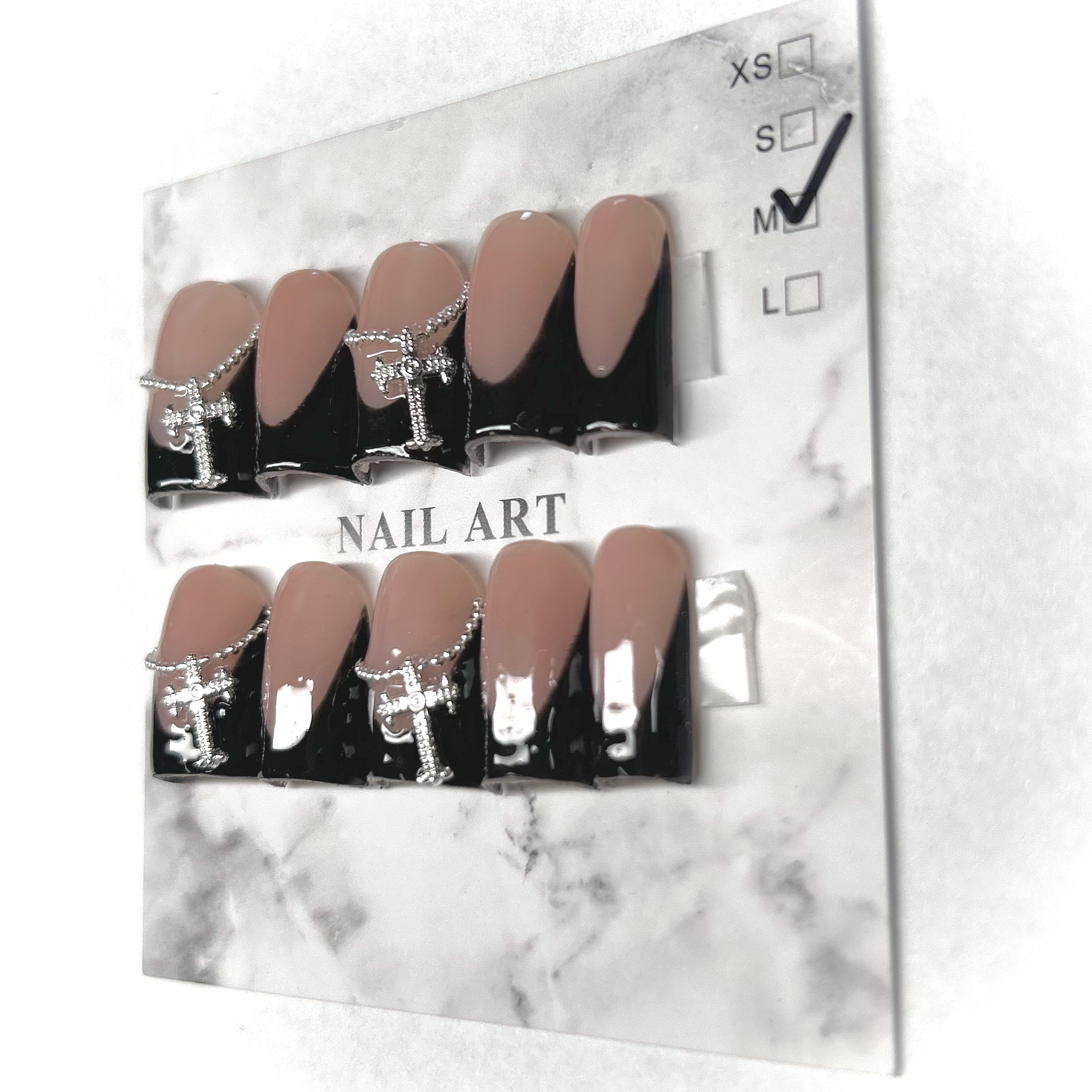 Black Cross Chain view 1