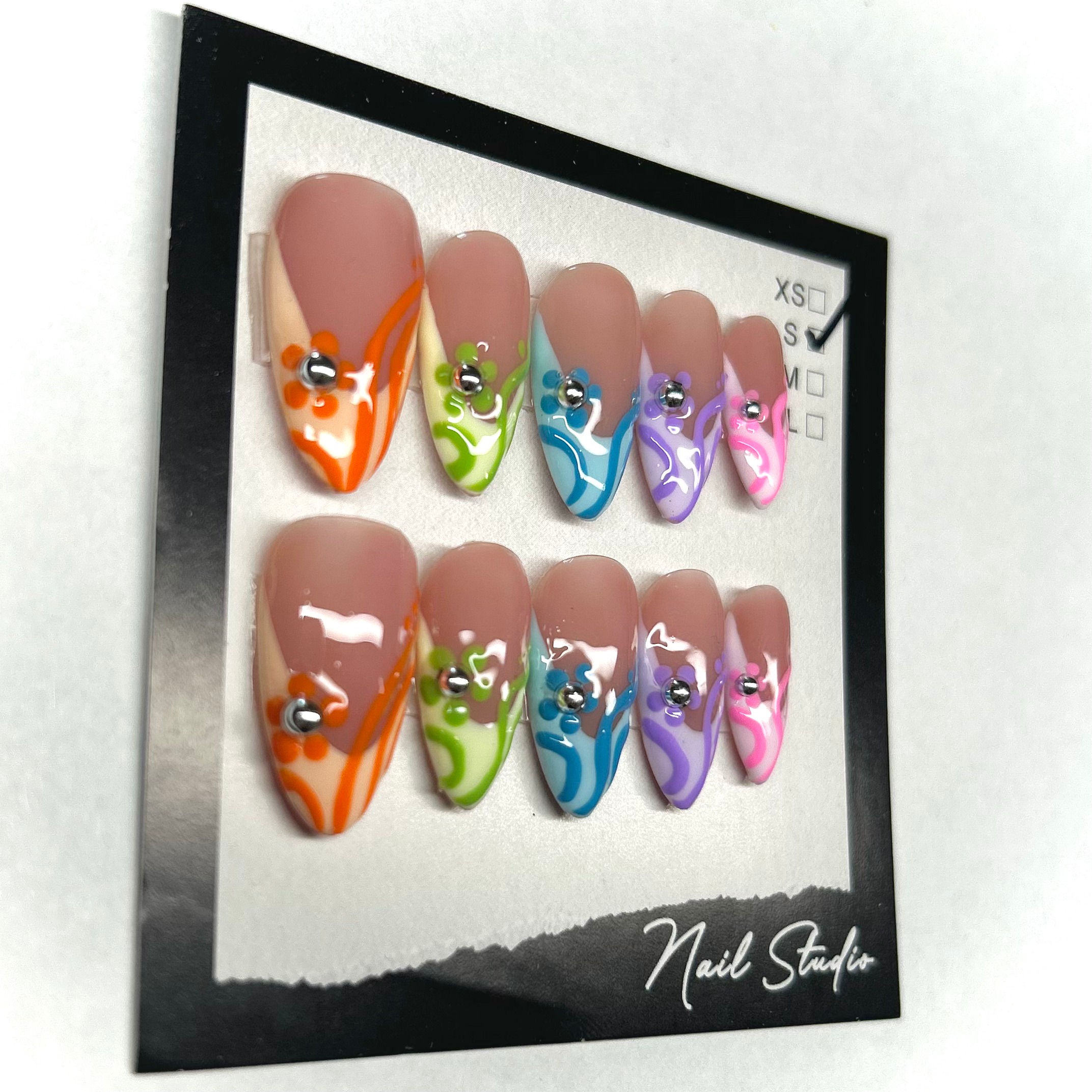 Colorful Flame Swirls view 2