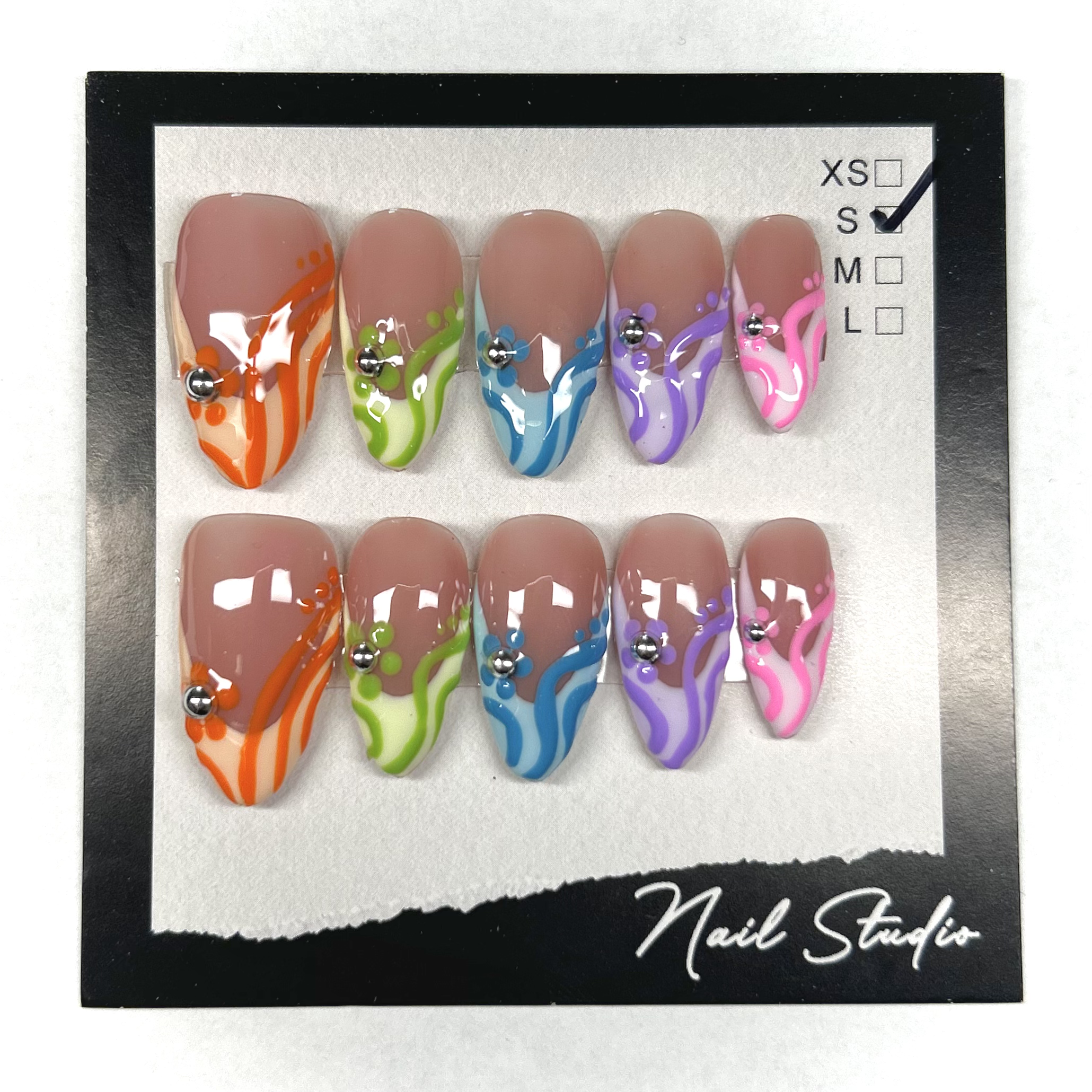 Colorful Flame Swirls