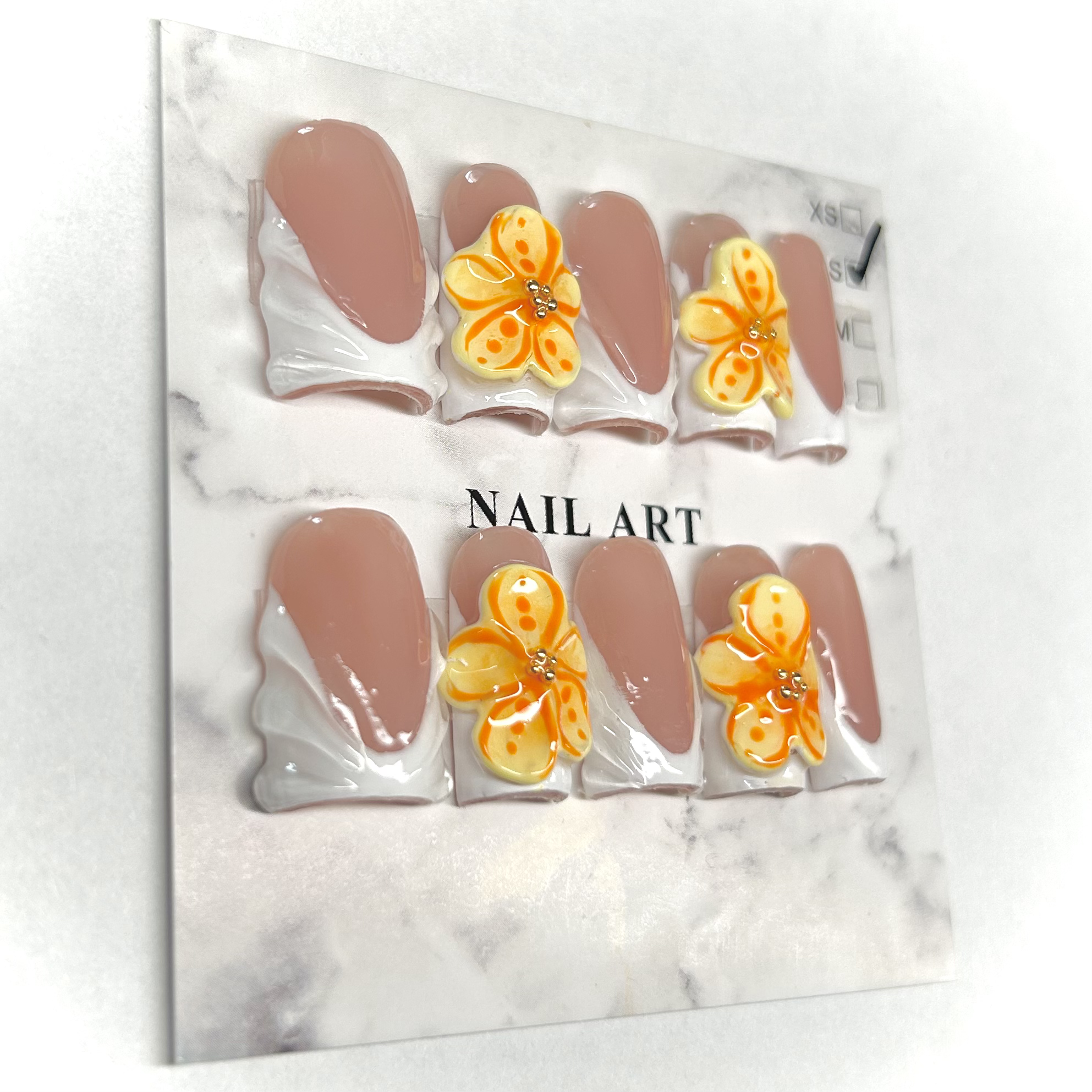 Orange Flower French view 3